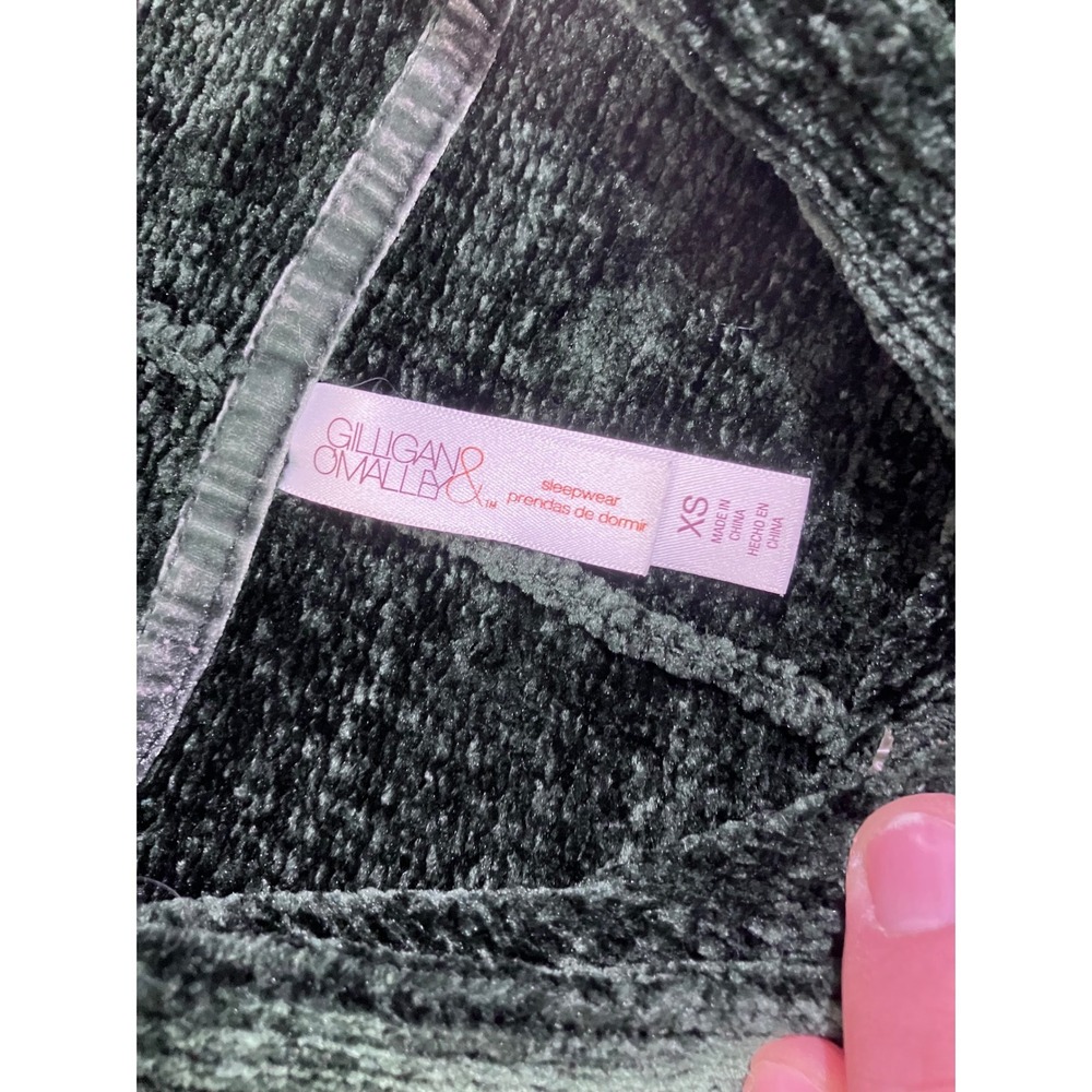 Gilligan & O'Malley Dark‎ Green Chenille Ribbed Hoodie Sleepwear XS RN17730 - Picture 4 of 7